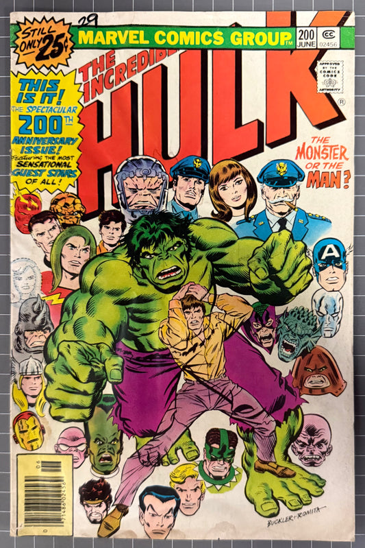 🔑 THE INCREDIBLE HULK #200 [MARVEL COMICS] NEWSSTAND 1976 VG