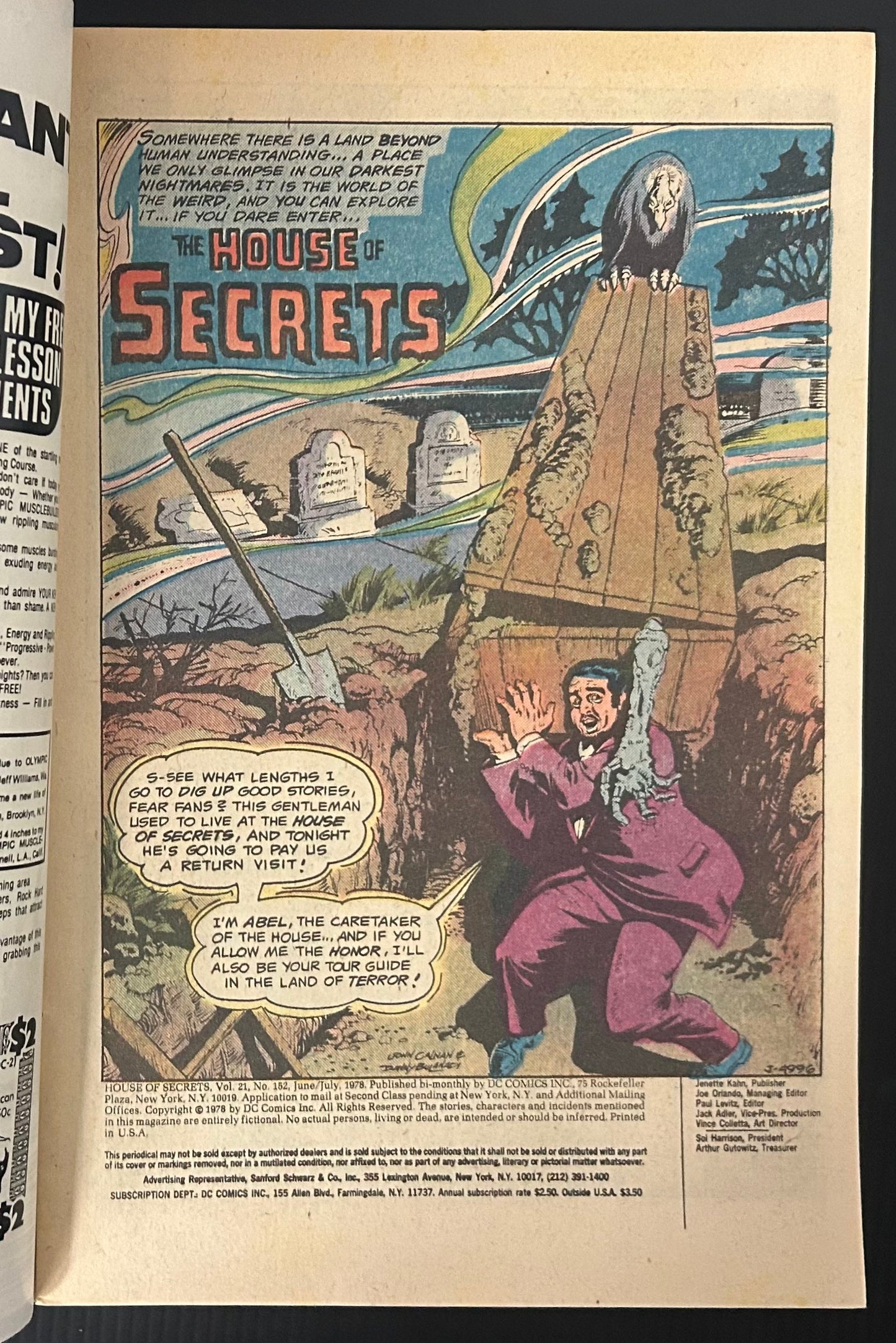 HOUSE OF SECRETS #152 [DC] COMIC 1978 FN/VF