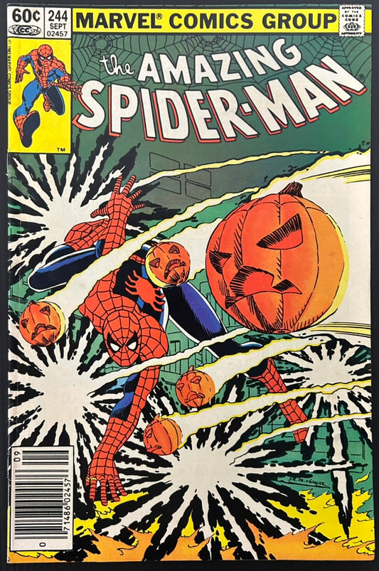 🔑 AMAZING SPIDER-MAN #244 [MARVEL COMICS] NEWSSTAND *3RD APP. HOBGBLIN* 1983 FN/VF