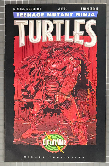 🔑 TEENAGE MUTANT NINJA TURTLES #53 (TMNT) [MIRAGE] COMIC 1992 VF-