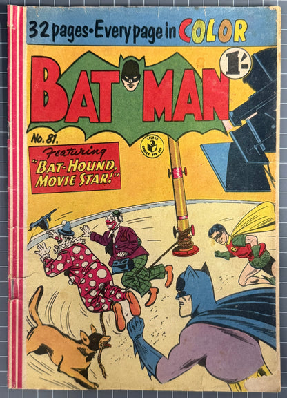 BATMAN #81 [COLOUR COMICS] AUSTRALIAN PRE-DECIMAL *SCARCE* 1957
