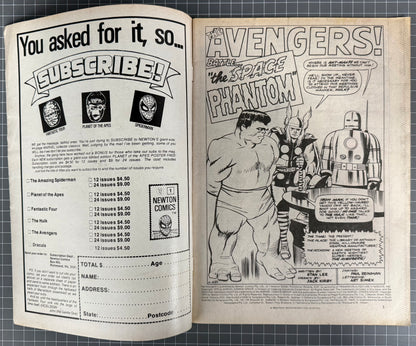 🔑 THE AVENGERS #2 + POSTER [NEWTON COMICS] AUSTRALIAN MARVEL 1975