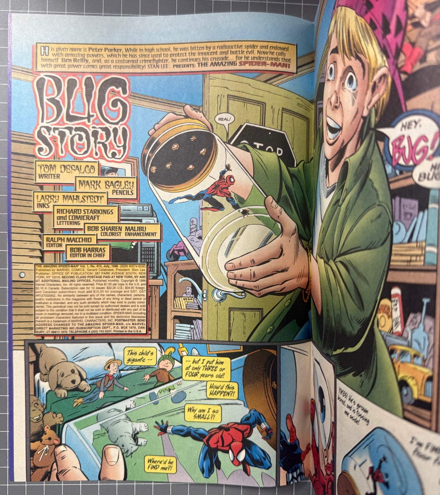 THE AMAZING SPIDER-MAN #413 [MARVEL COMICS] *KOOL AID SACHET* 1996 NM-