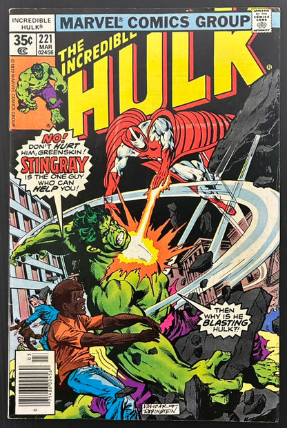 THE INCREDIBLE HULK #221 [MARVEL COMICS] NEWSSTAND 1978 FN/VF