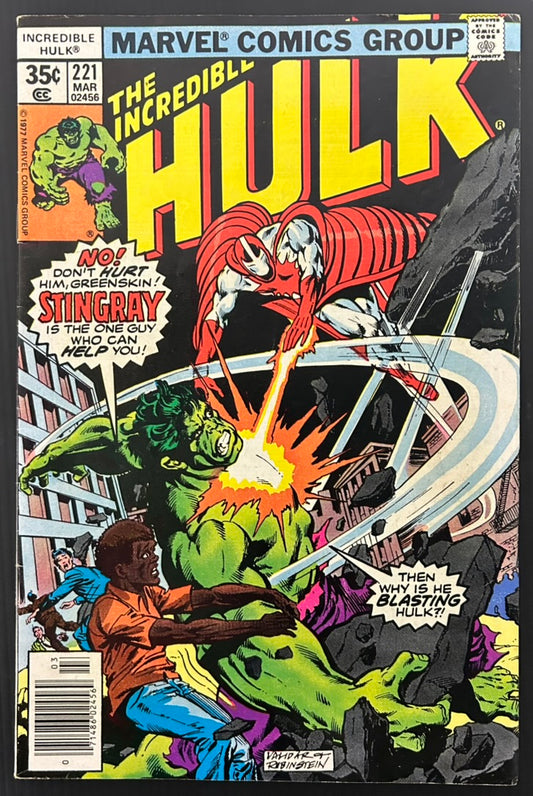 THE INCREDIBLE HULK #221 [MARVEL COMICS] NEWSSTAND 1978 FN/VF