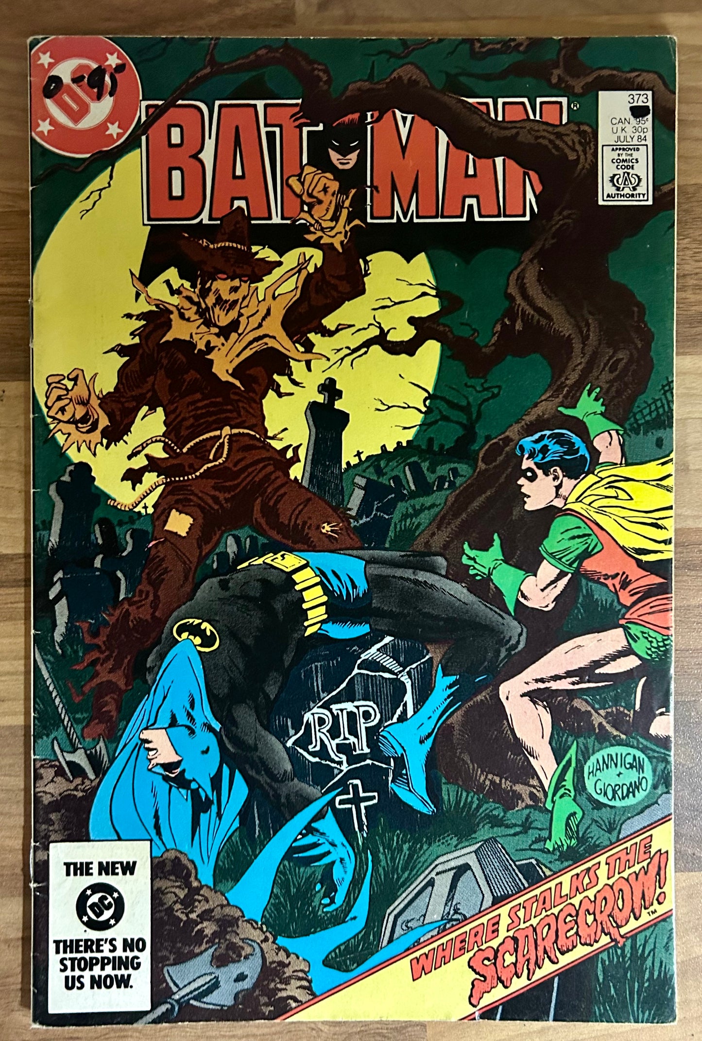 🔑 BATMAN #373 [DC COMICS] DIRECT *COVER ART BY ED HANNIGAN* 1984 FN/VF