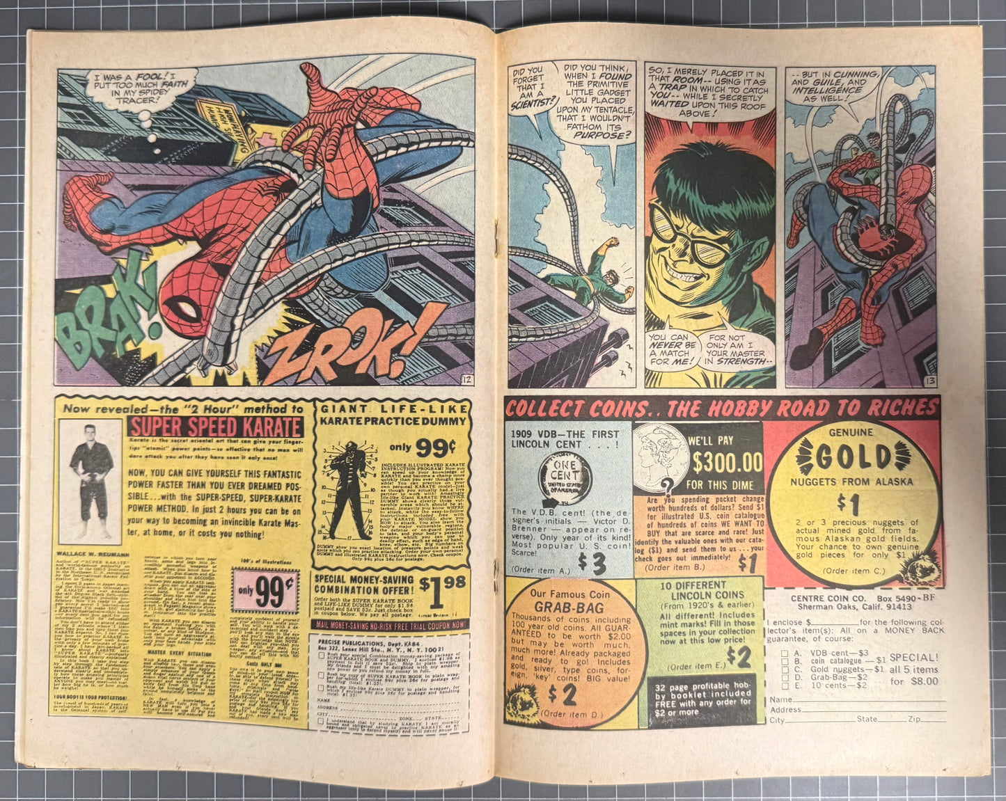 🔑 THE AMAZING SPIDER-MAN #131 [MARVEL COMICS] DIRECT 1974 GD+