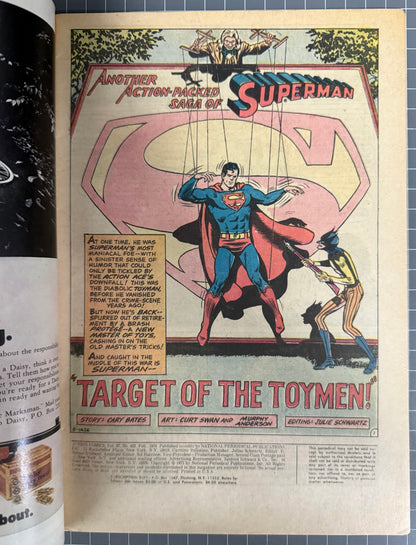 🔑 ACTION COMICS #432 [DC COMICS] DIRECT *1ST APPEARANCE TOYMAN* 1974 VF+