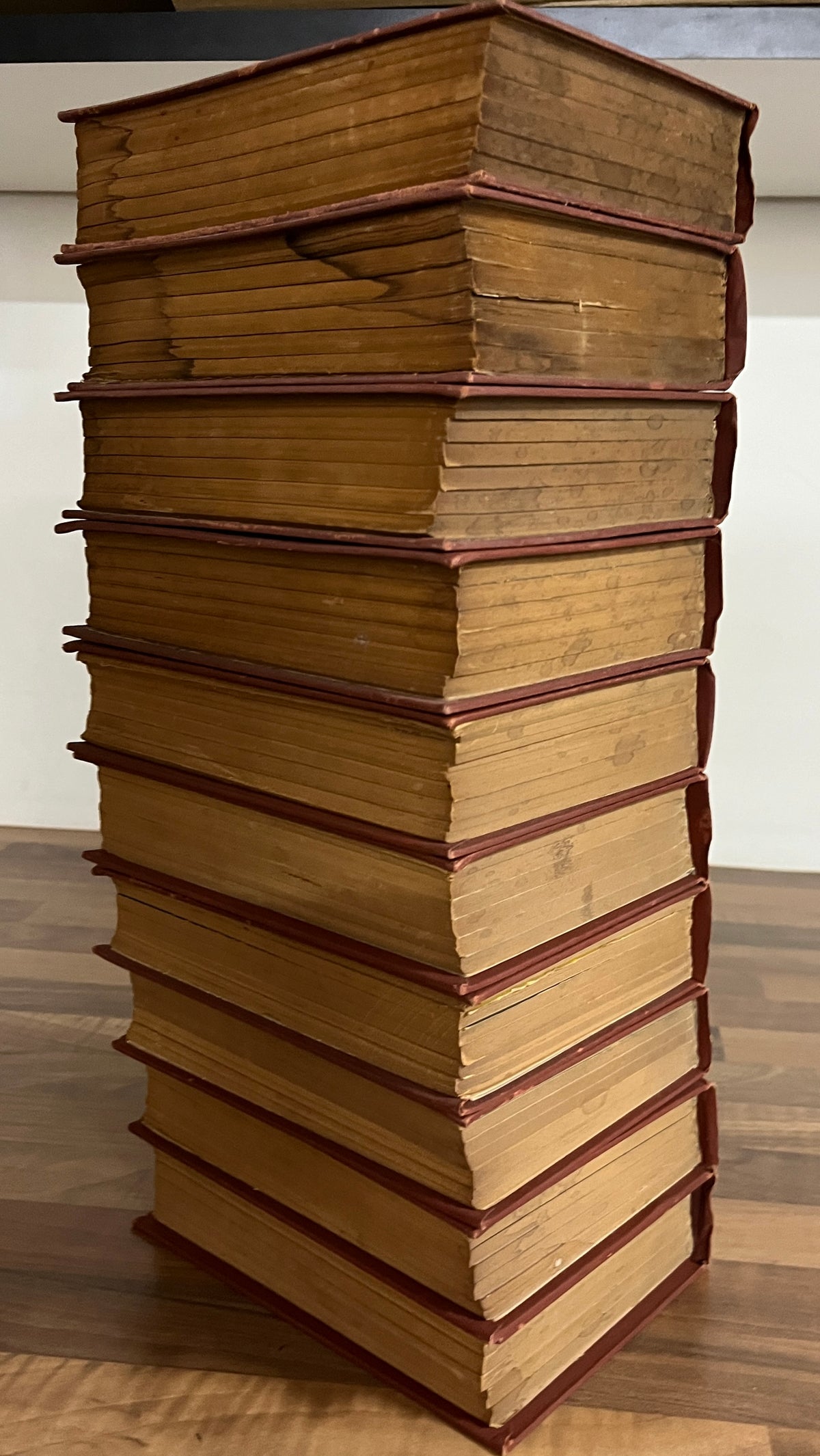 THE SAINT DETECTIVE MAGAZINE BOUND VOLUMES 1-10 [MAGAZINE ENTERPRISES] HARDCOVER 1954-1959 FAIR/GOOD