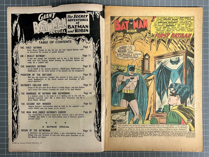 🔑 BATMAN ANNUAL #4 [DC COMICS] 1962 GD+