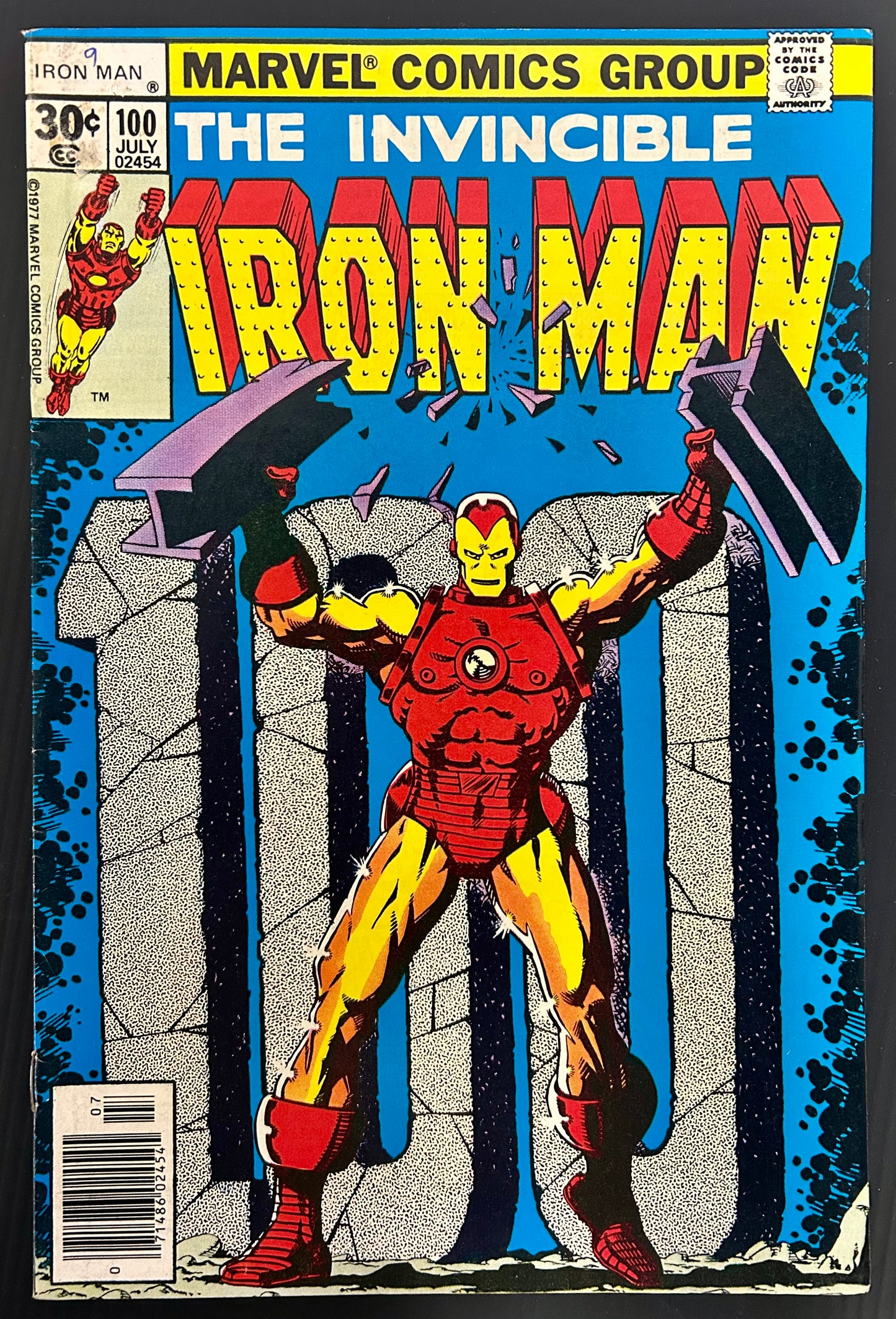 IRON MAN #100 [MARVEL COMICS] NEWSSTAND 1977 FN