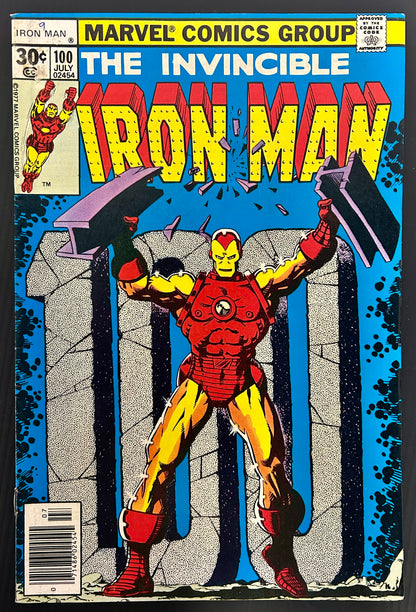 IRON MAN #100 [MARVEL COMICS] NEWSSTAND 1977 FN