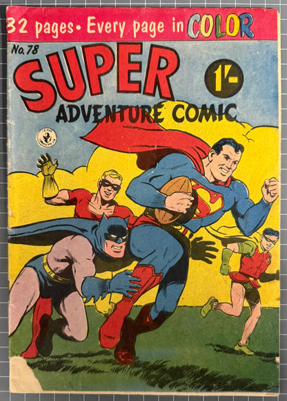 SUPER ADVENTURE COMIC #78 [COLOUR COMICS] AUSTRALIAN PRE-DECIMAL *SCARCE* 1956