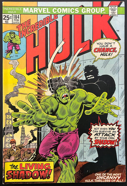 THE INCREDIBLE HULK #184 [MARVEL COMICS] DIRECT 1975 VF-