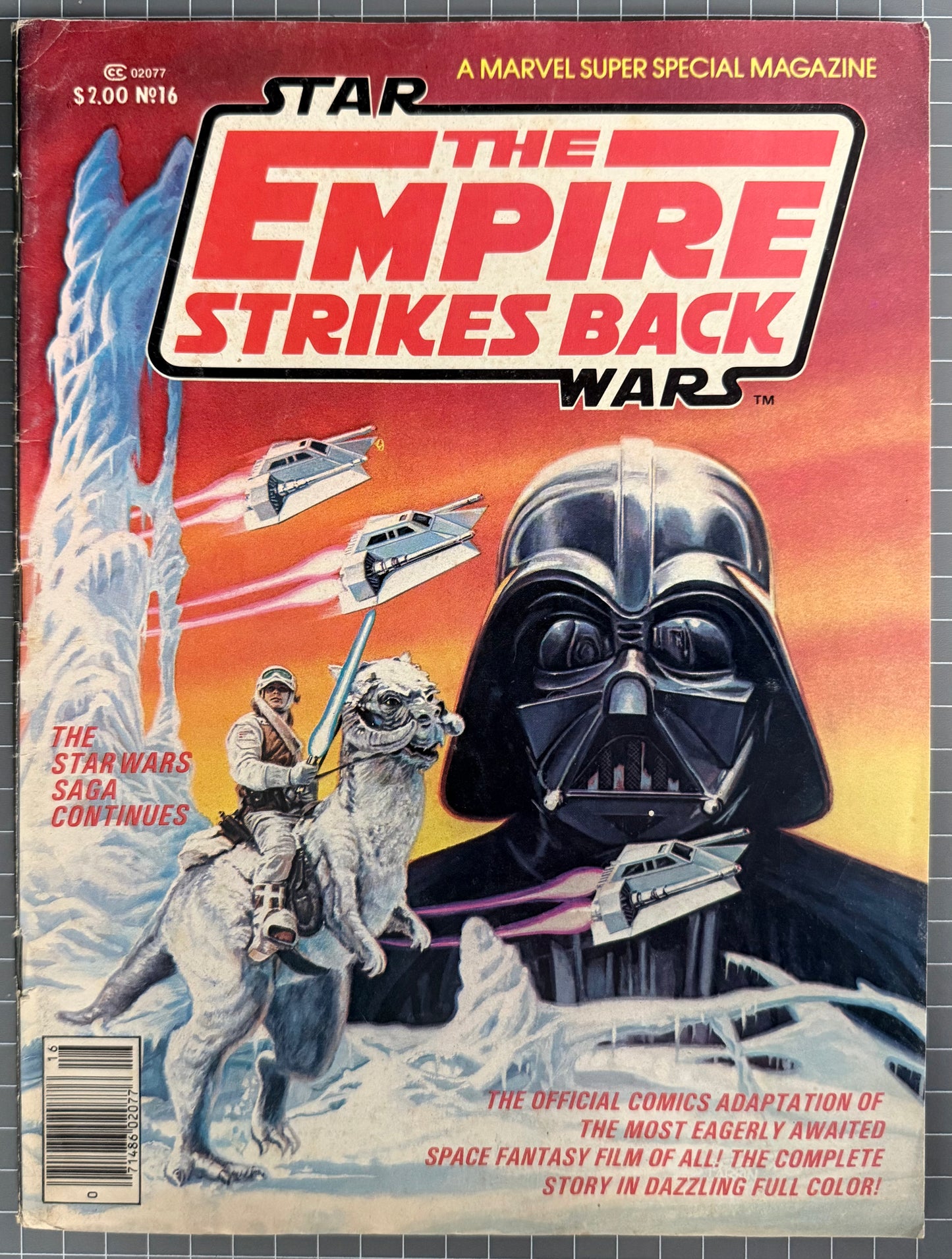 🔑 MARVEL SUPER SPECIAL #16: STAR WARS: EMPIRE STRIKES BACK MAGAZINE 1980 VG/FN