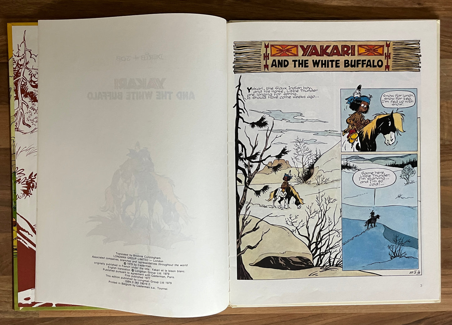 # 1 Yakari, #2 Yakari and the White Buffalo - Derib, Job Hardcovers, 1st Eds. Longman