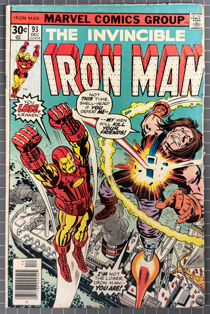 THE INVINCIBLE IRON MAN #93 [MARVEL COMICS] 1976 VG-