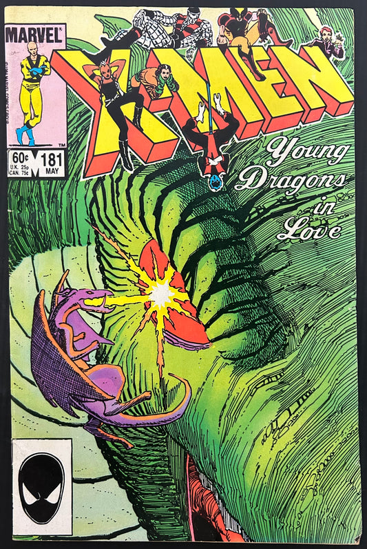 🔑 THE UNCANNY X-MEN #181 [MARVEL COMICS] DIRECT *1ST APP. AMIKO* 1984 FN+