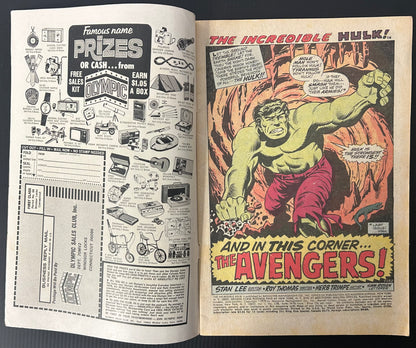 THE INCREDIBLE HULK #128 [MARVEL COMICS] DIRECT 1970 GD/VG