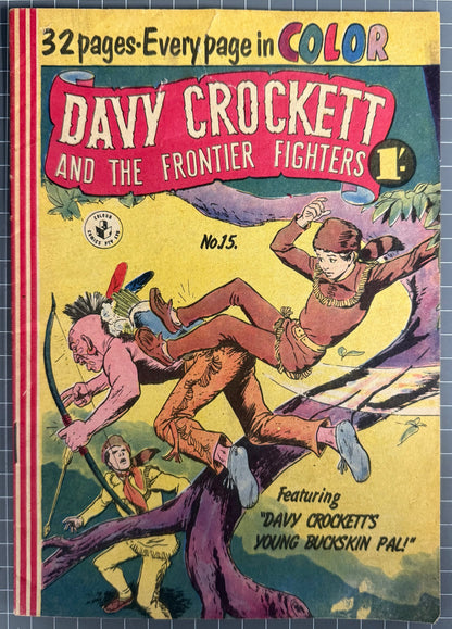DAVY CROCKETT AND THE FRONTIER FIGHTERS #15 [COLOUR COMICS] AUSTRALIAN 1957