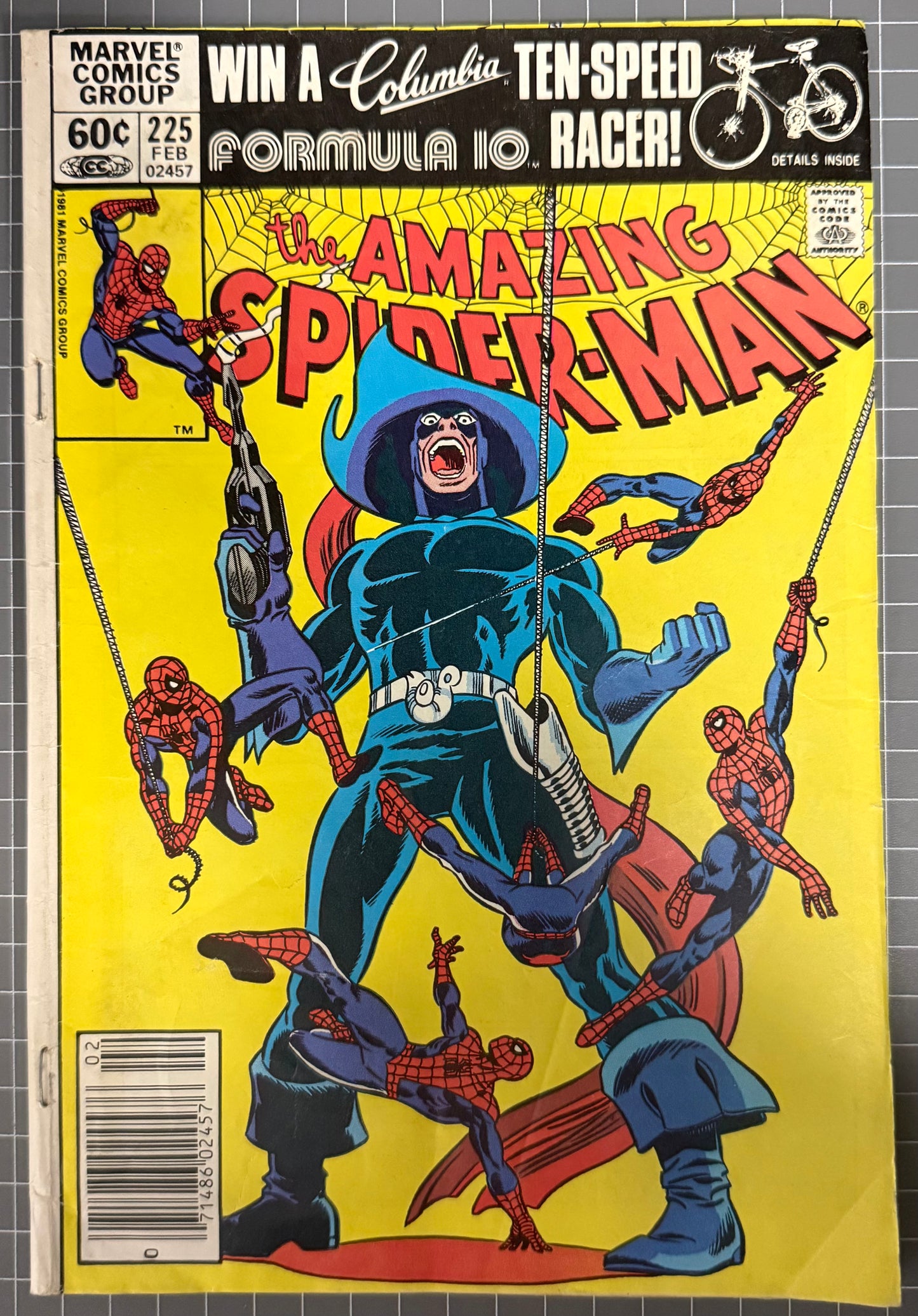 THE AMAZING SPIDER-MAN #225 [MARVEL COMICS] NEWSSTAND 1982 GD/VG