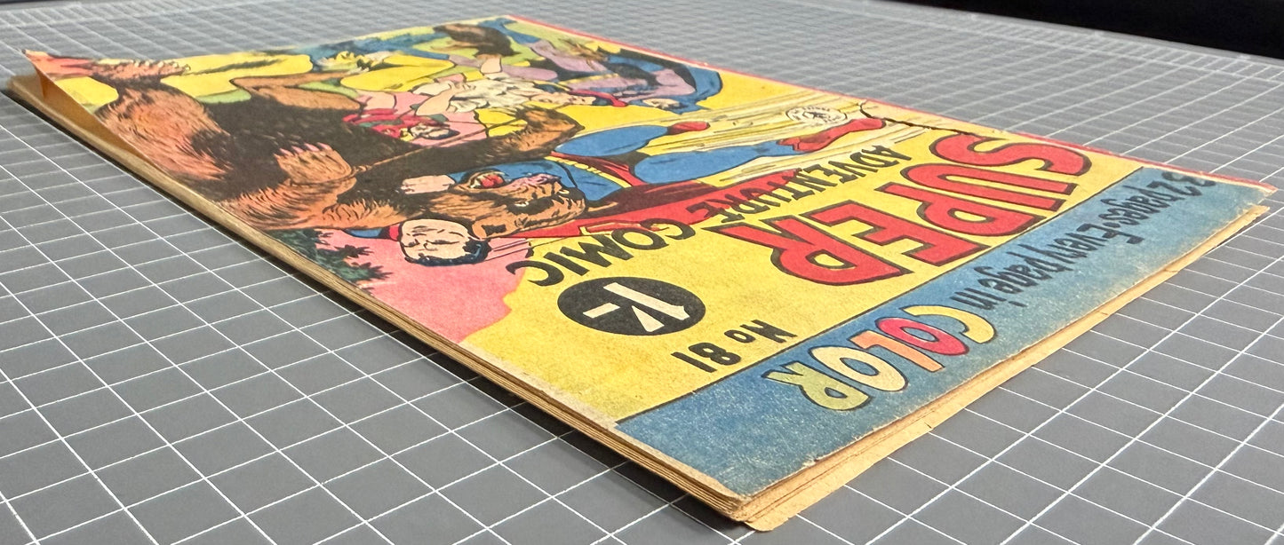 SUPER ADVENTURE COMIC #81 [COLOUR COMICS] AUSTRALIAN PRE-DECIMAL *SCARCE* 1957