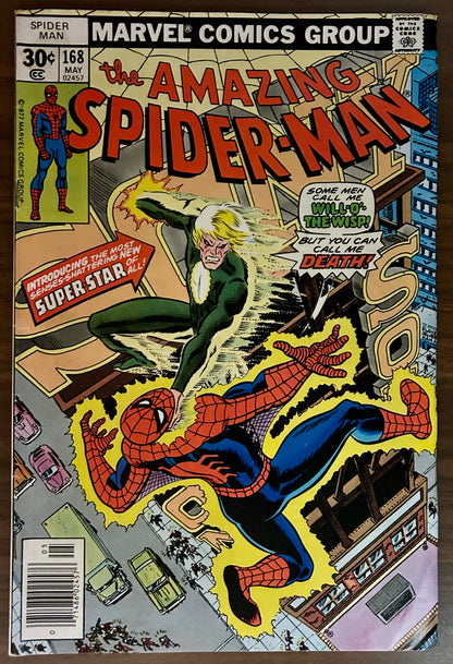 THE AMAZING SPIDER-MAN #168 [MARVEL COMICS] NEWSSTAND 1977