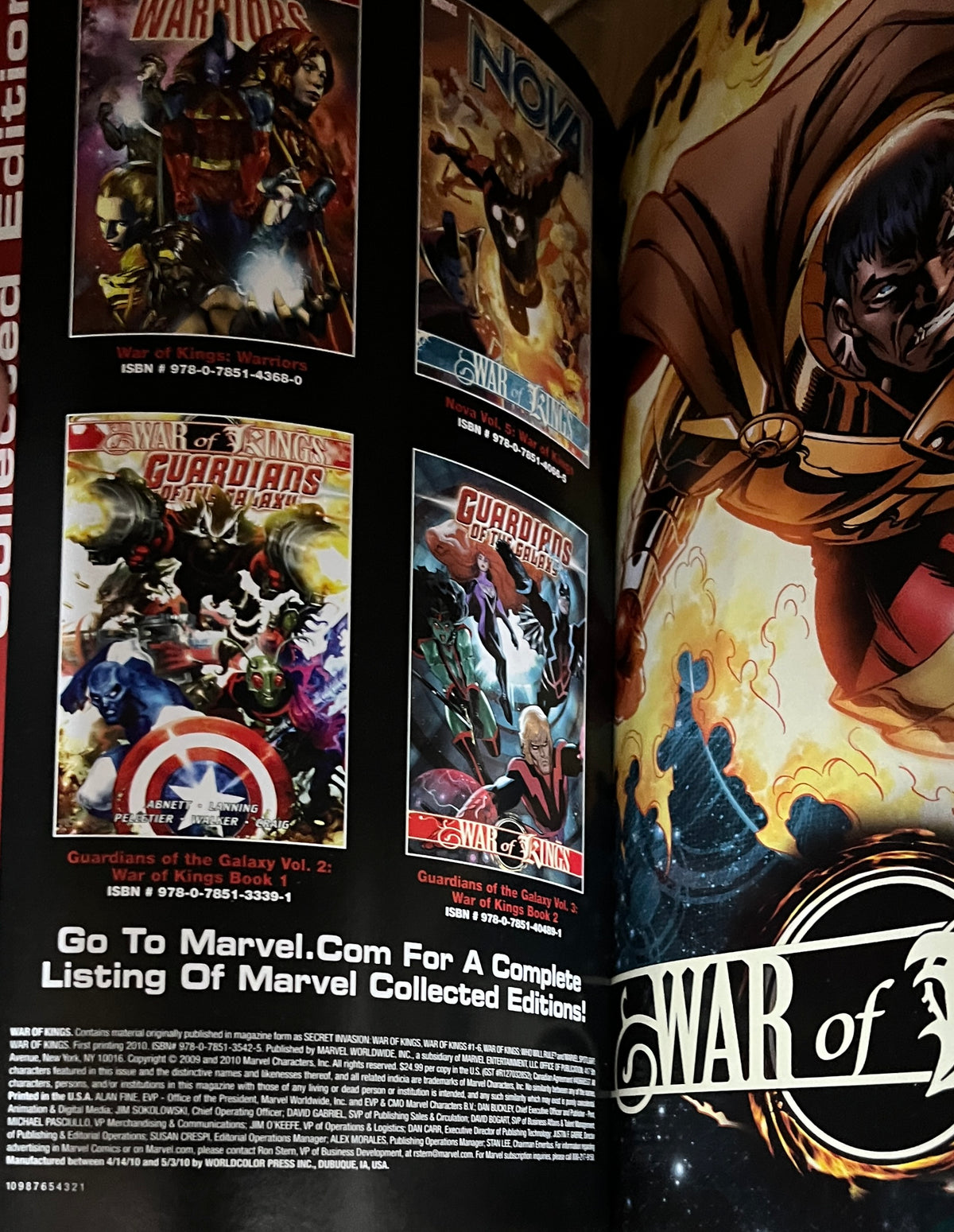 WAR OF KINGS [MARVEL] TPB GRAPHIC NOVEL 2010