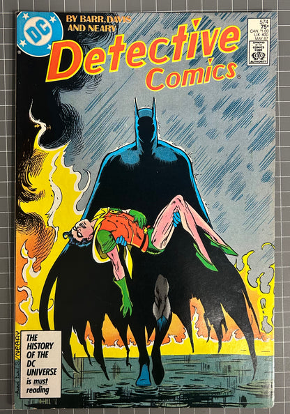 DETECTIVE COMICS #574 [DC COMICS] DIRECT 1987 VF-