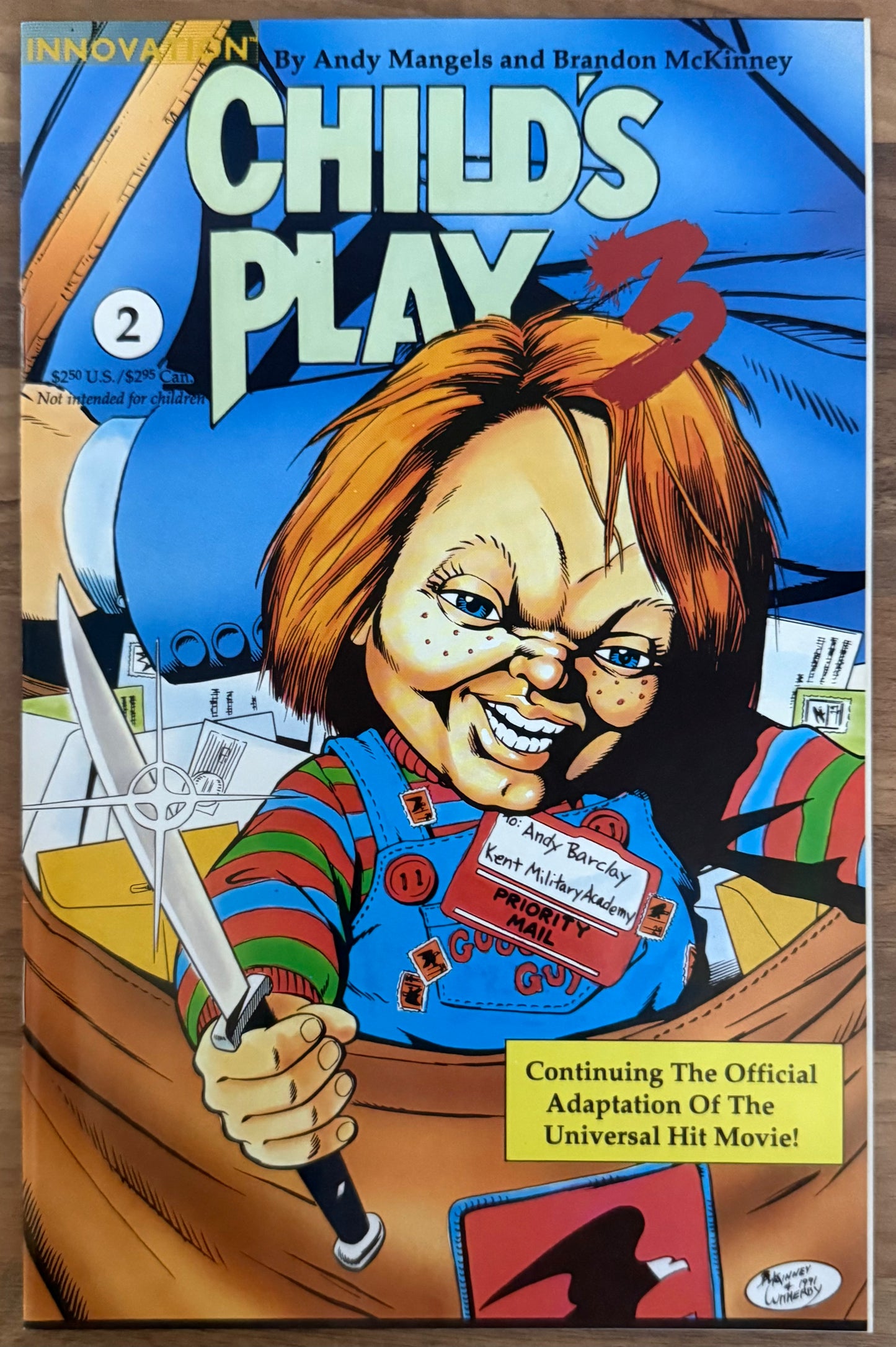 CHILD'S PLAY 3 COMPLETE SET #1, 2, 3 [INNOVATION] COMIC LOT 1992 HIGH GRADE