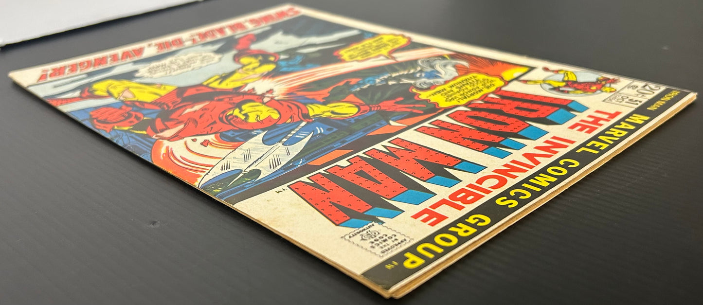 IRON MAN #51 [MARVEL COMICS] DIRECT 1972 FN