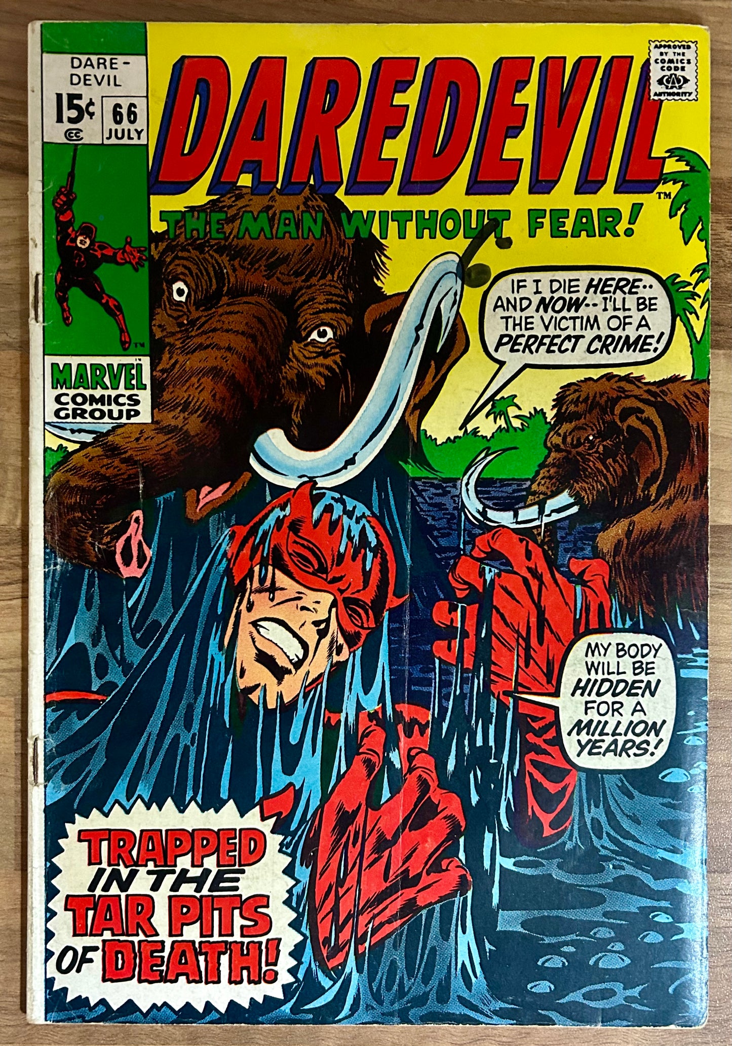 DAREDEVIL #66 [MARVEL COMICS] DIRECT 1970 VG+