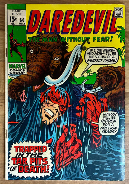 DAREDEVIL #66 [MARVEL COMICS] DIRECT 1970 VG+