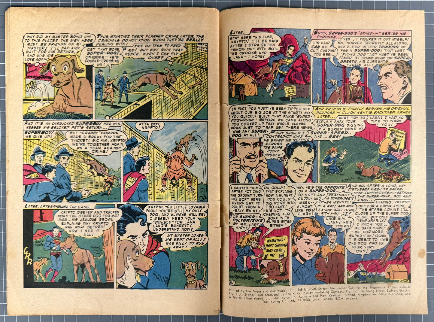 SUPERBOY #96 [COLOUR COMICS] AUSTRALIAN PRE-DECIMAL *SCARCE* 1957