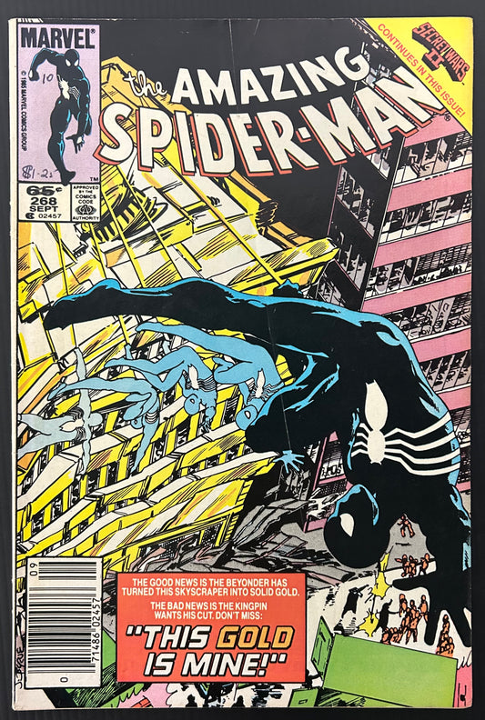 THE AMAZING SPIDER-MAN #268 [MARVEL COMICS] NEWSSTAND 1985 VG/FN