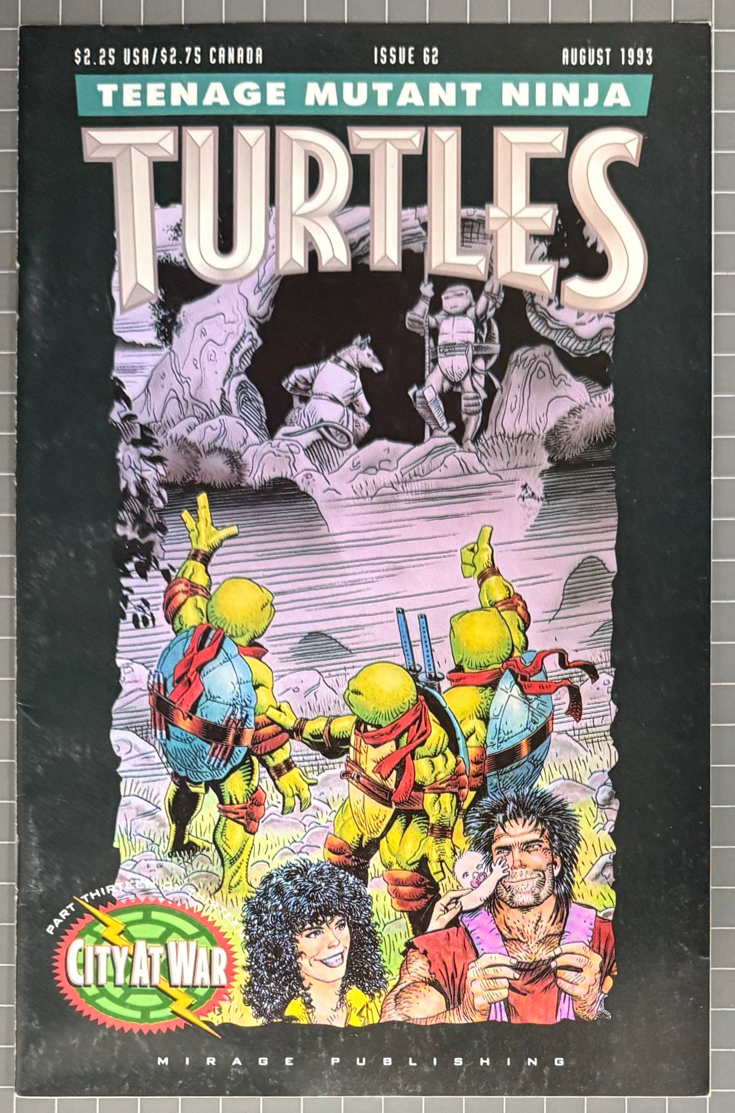 🔑 TEENAGE MUTANT NINJA TURTLES #62 (TMNT) [MIRAGE] COMIC 1993 FN/VF