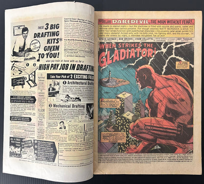 🔑 DAREDEVIL #113 [MARVEL COMICS] DIRECT *1ST APP. DEATH-STALKER* 1974 VG-