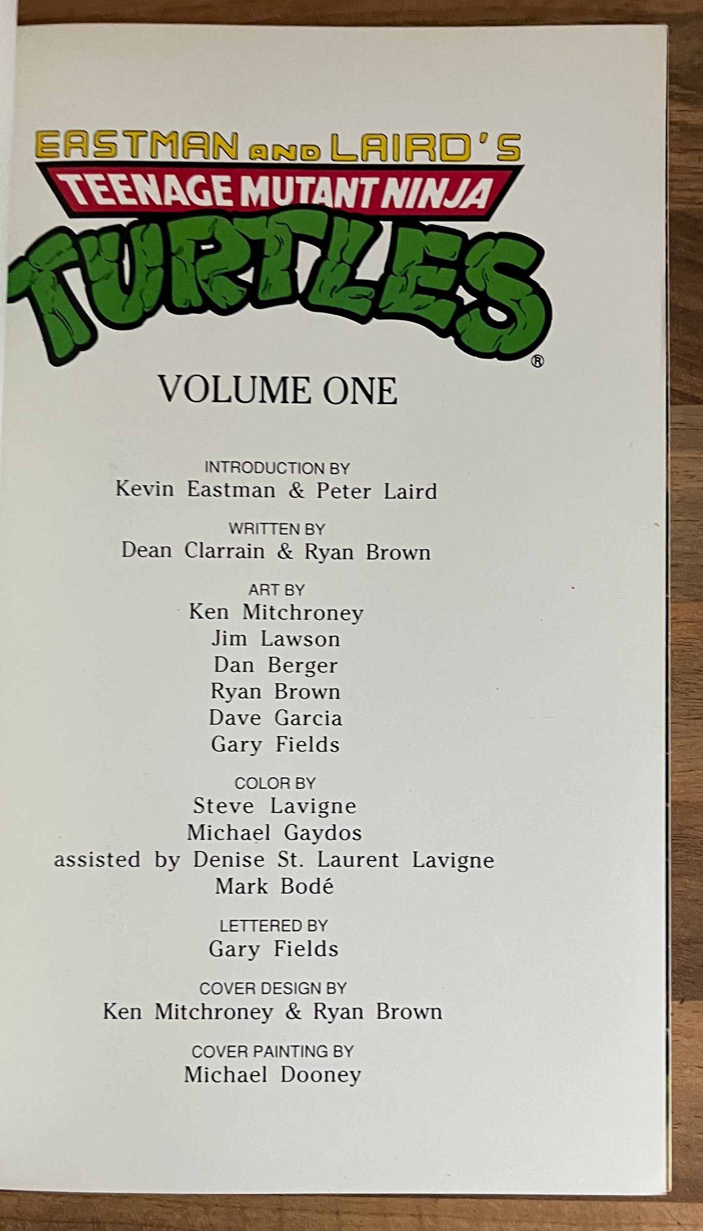 Eastman and Laird's Teenage Mutant Ninja Turtles Volume One
