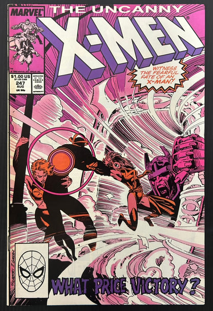 UNCANNY X-MEN #247 [MARVEL COMICS] DIRECT 1989 FN/VF