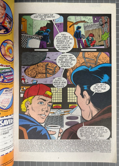 TEENAGE MUTANT NINJA TURTLES ADVENTURES #52 [ARCHIE] DIRECT COMIC 1994 VF-