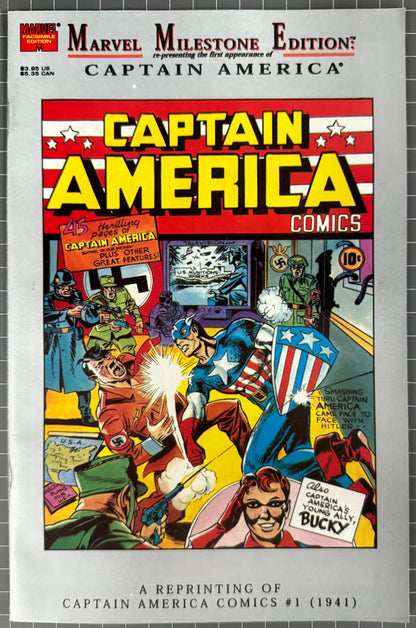 🔑 MARVEL MILESTONE EDITION: CAPTAIN AMERICA COMICS #1 *JACK KIRBY* 1995