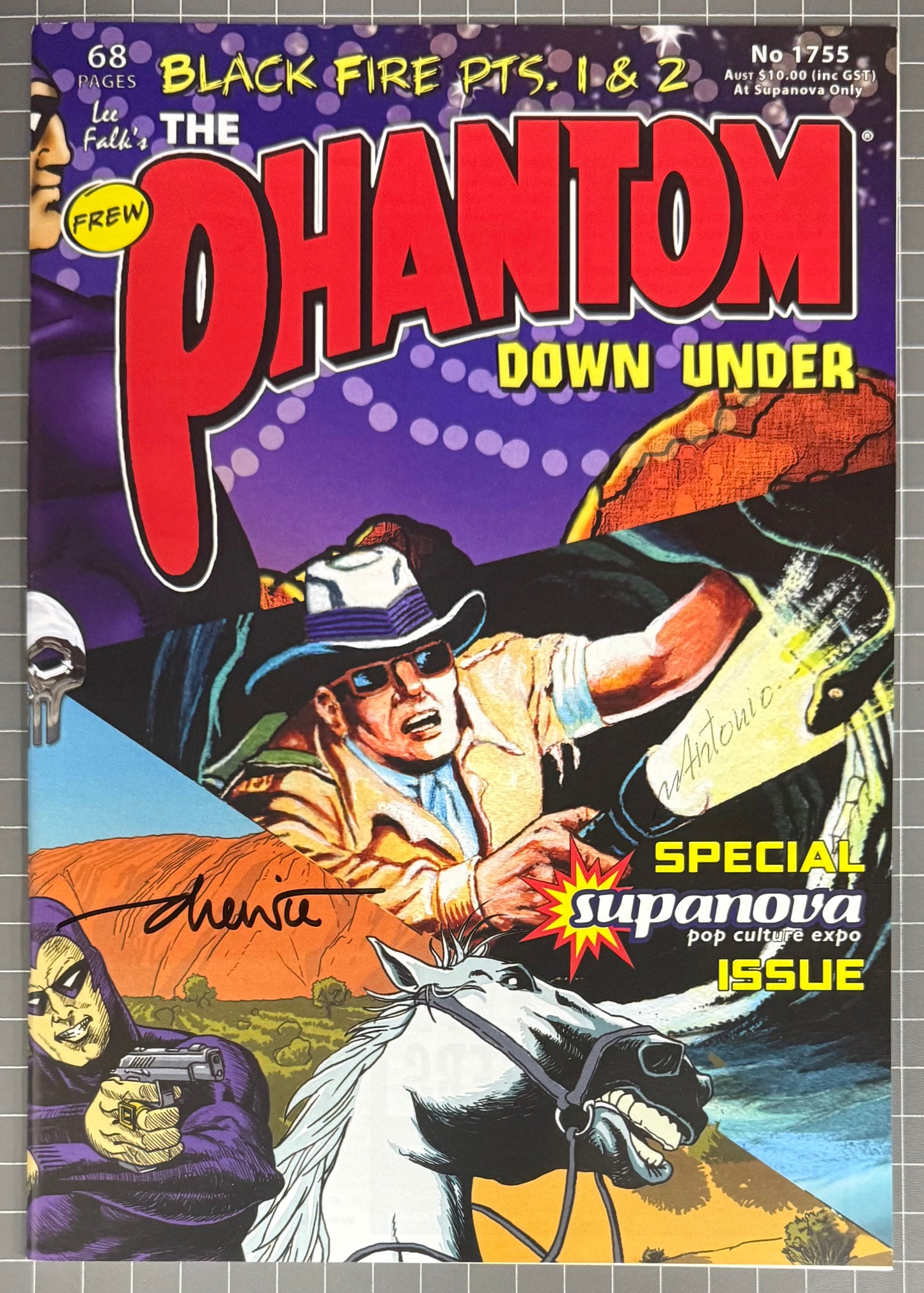 THE PHANTOM #1755 SUPANOVA [FREW] *SIGNED BY 5 COVER ARTISTS* AUSTRALIAN COMIC 2016 NM