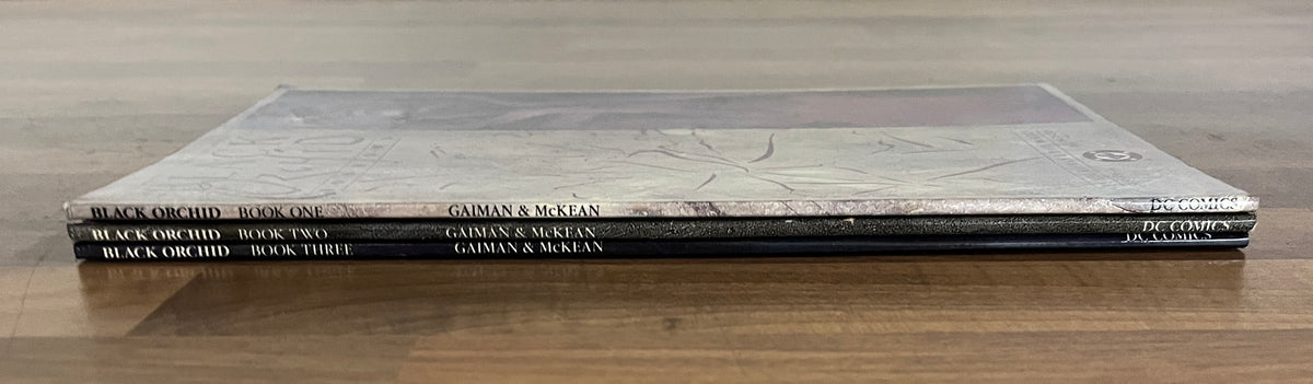 Black Orchid Books 1-3 Complete Set by Neil Gaiman & Dave McKean - First Printings