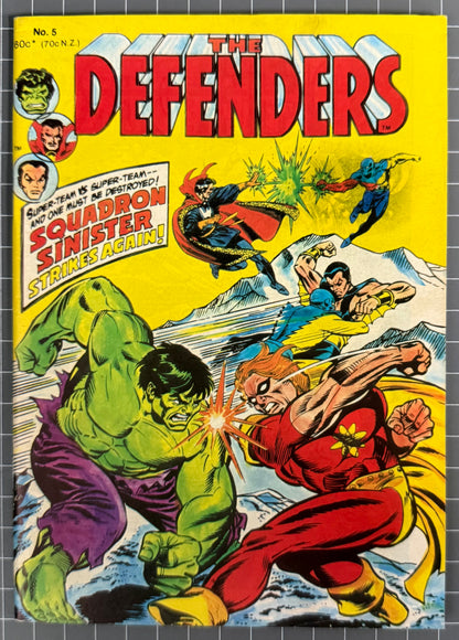 🔑 THE DEFENDERS #5 [YAFFA PUBLISHING] AUSTRALIAN MARVEL DIGEST COMIC 1981