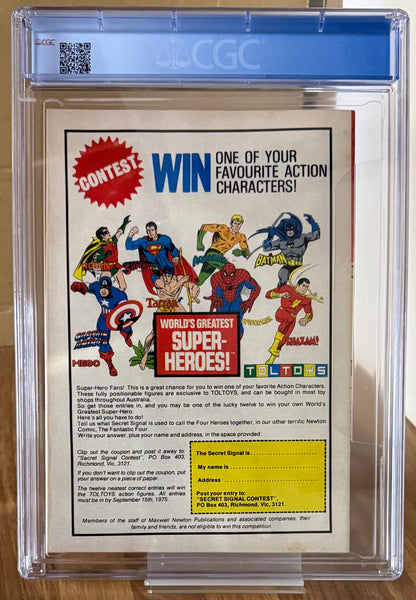 🔑 THE AMAZING SPIDER-MAN #5 CGC 8.0 + POSTER [NEWTON COMICS] AUSTRALIAN MARVEL 1975
