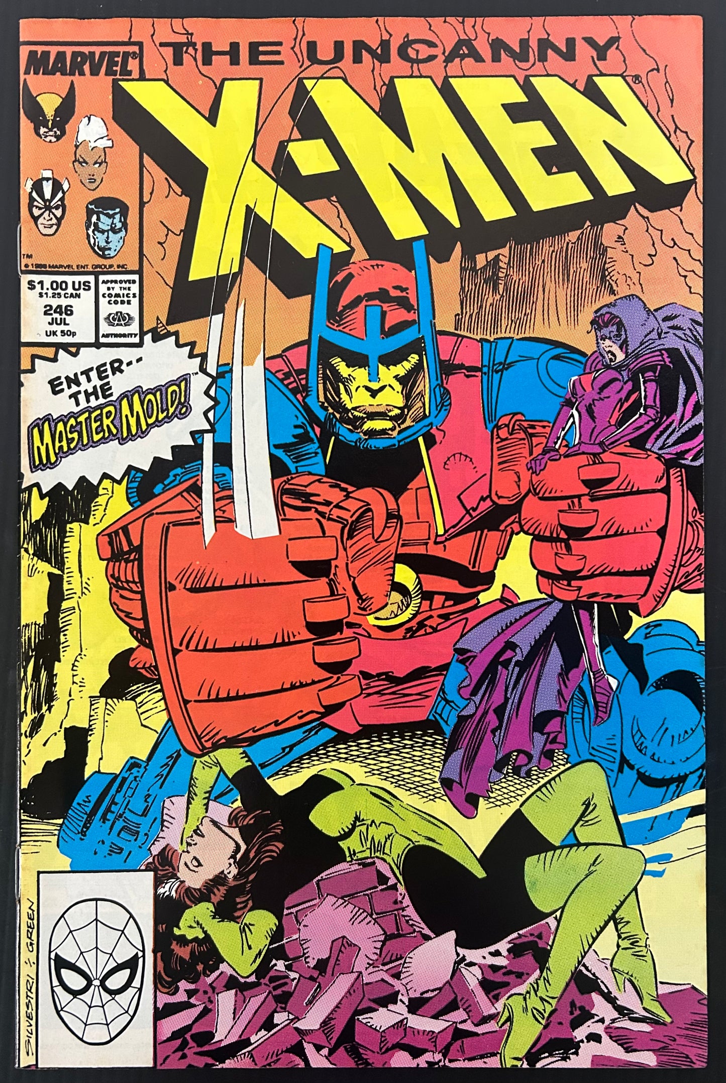 UNCANNY X-MEN #246 [MARVEL COMICS] DIRECT 1989 FN/VF