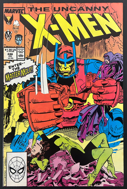 UNCANNY X-MEN #246 [MARVEL COMICS] DIRECT 1989 FN/VF