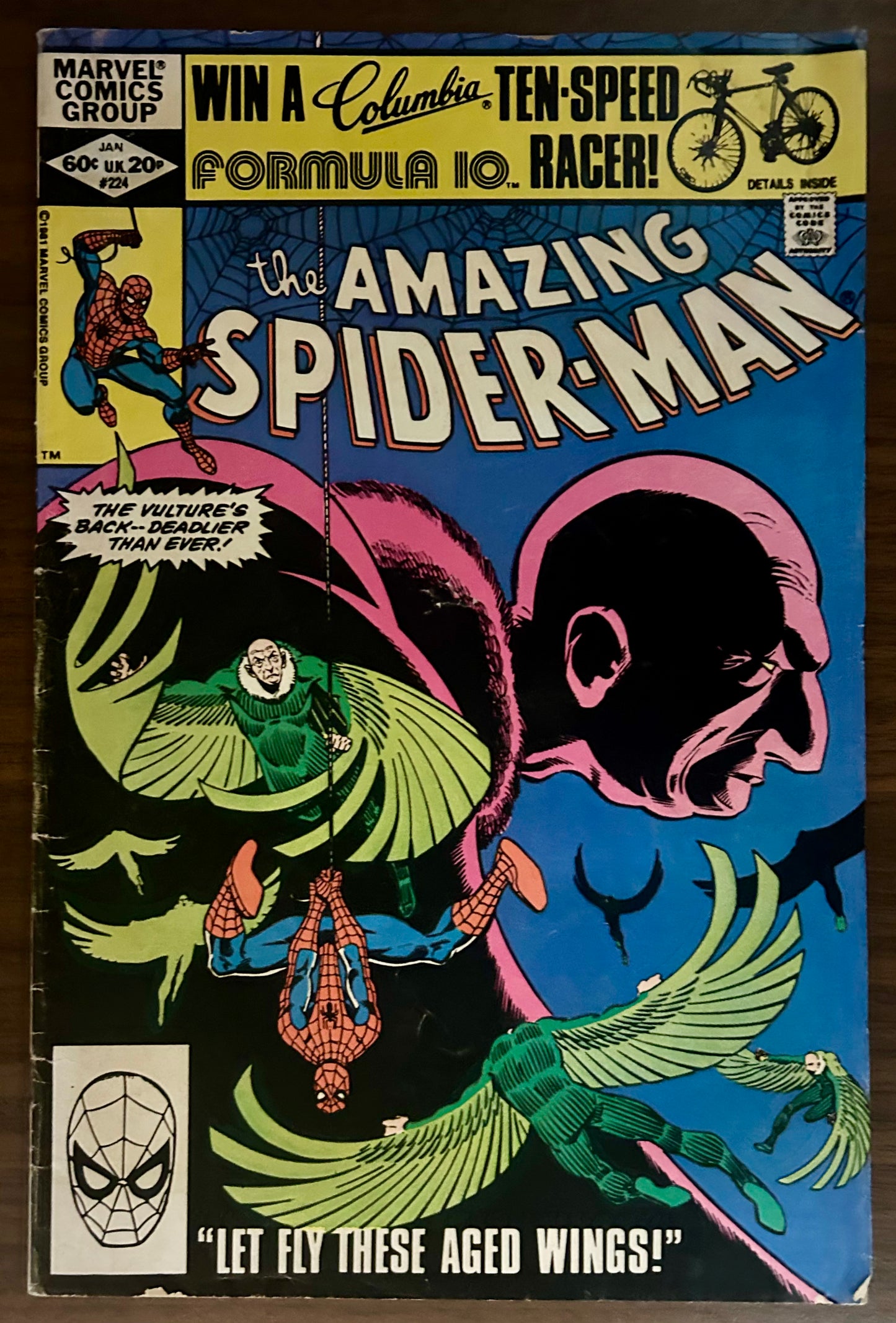 THE AMAZING SPIDER-MAN #224 [MARVEL COMICS] 1982