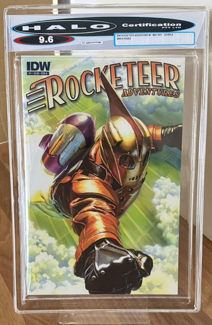 ROCKETEER ADVENTURES #1 COVER A HALO 9.6 [IDW] WHITE PAGES 2001