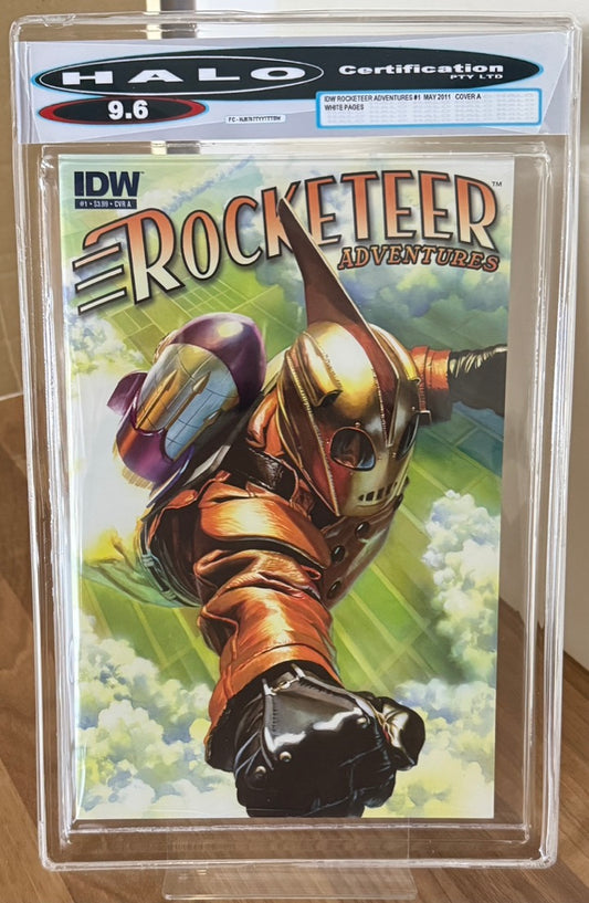 ROCKETEER ADVENTURES #1 COVER A HALO 9.6 [IDW] WHITE PAGES 2001